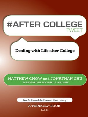 cover image of #AFTER COLLEGE tweet Book01